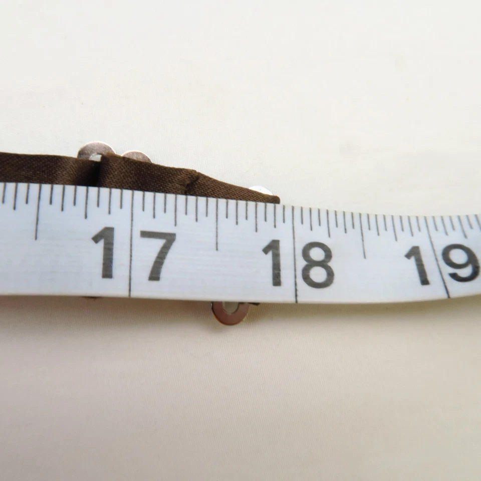 Brown Satin Formal Pre-Tied Adjustable Bow Tie Adjustable Dressy 2.25" - Image 3 of 4