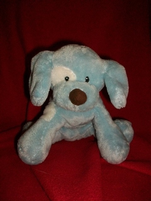 Baby Gund Spunky blue white puppy 2013 barks lovey 8