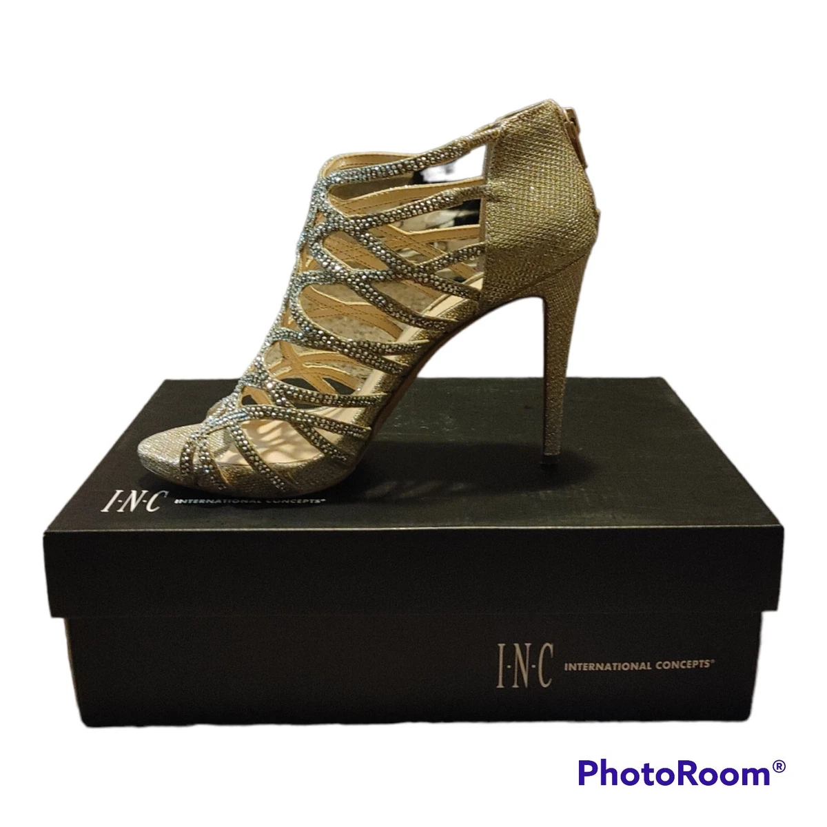 Inc gold heels clearance