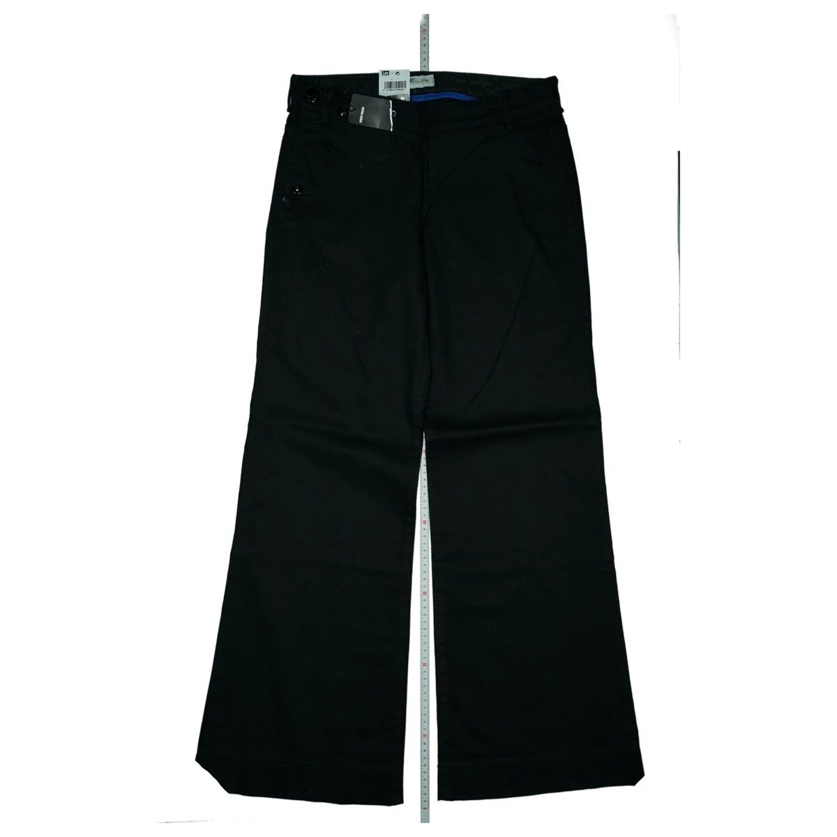 Lee Ava Ladies Jeans Bootcut Pants Wide Leg Flare Stretch W28 L33 Black New  | eBay
