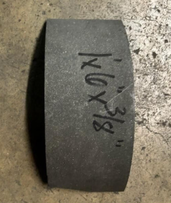Molded Brake Roll Lining 3/8'' X 6'' X 1' Piece