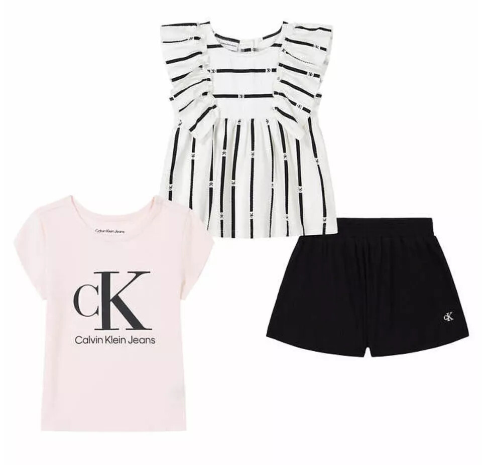 Baby Clothes Calvin Klein Two Piece Shorts Newborn Bodysuit And