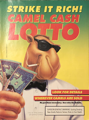 camel cigarette ads 1990s 1993 Camel Cigarettes PRINT AD Joe White Tuxedo VTG 1990s Cash Lotto Strike  Rich
