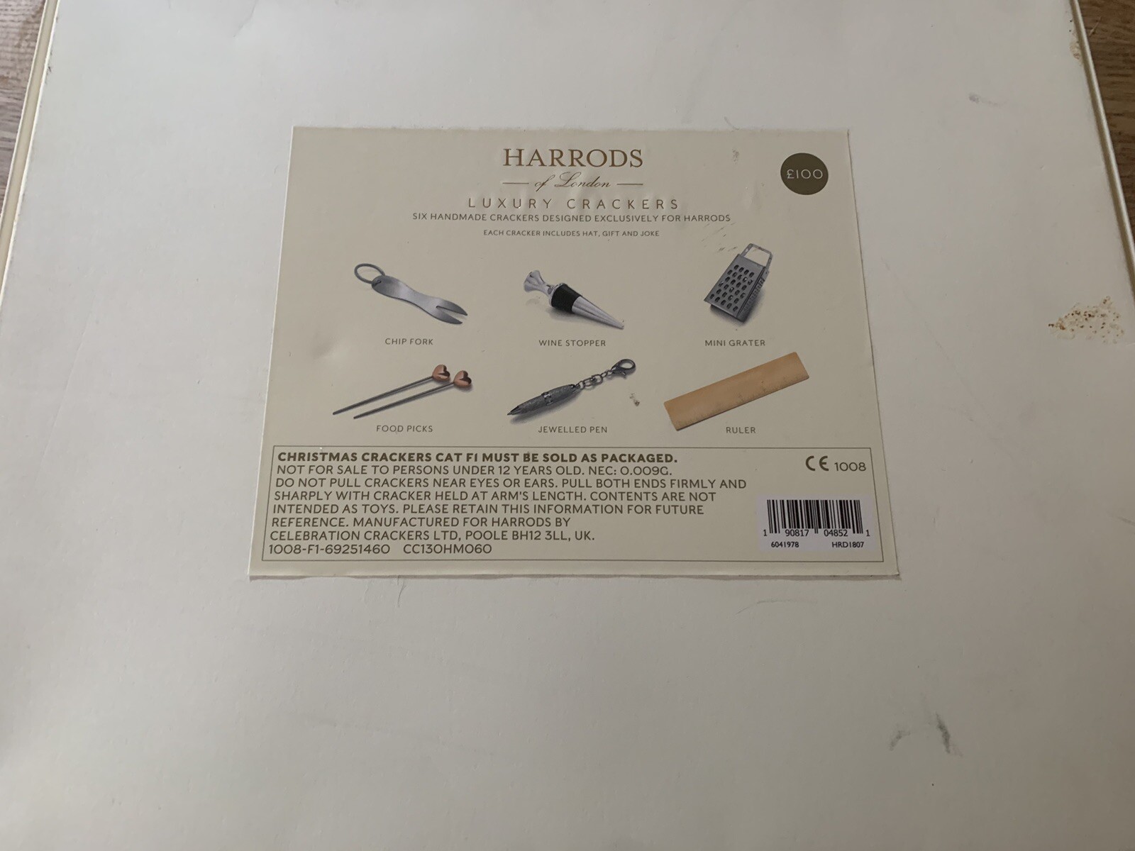 Harrods of London Luxury Christmas Crackers eBay