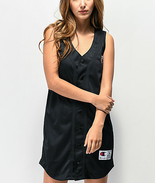 ladies baseball dress Texas Tech Queen of Sparkles Baseball Jersey Dress In Black, Size: M, Sold by Red Raider Outfitters