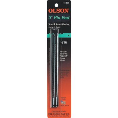 Olson Saw SC41201 Pin End Scroll Saw Blade