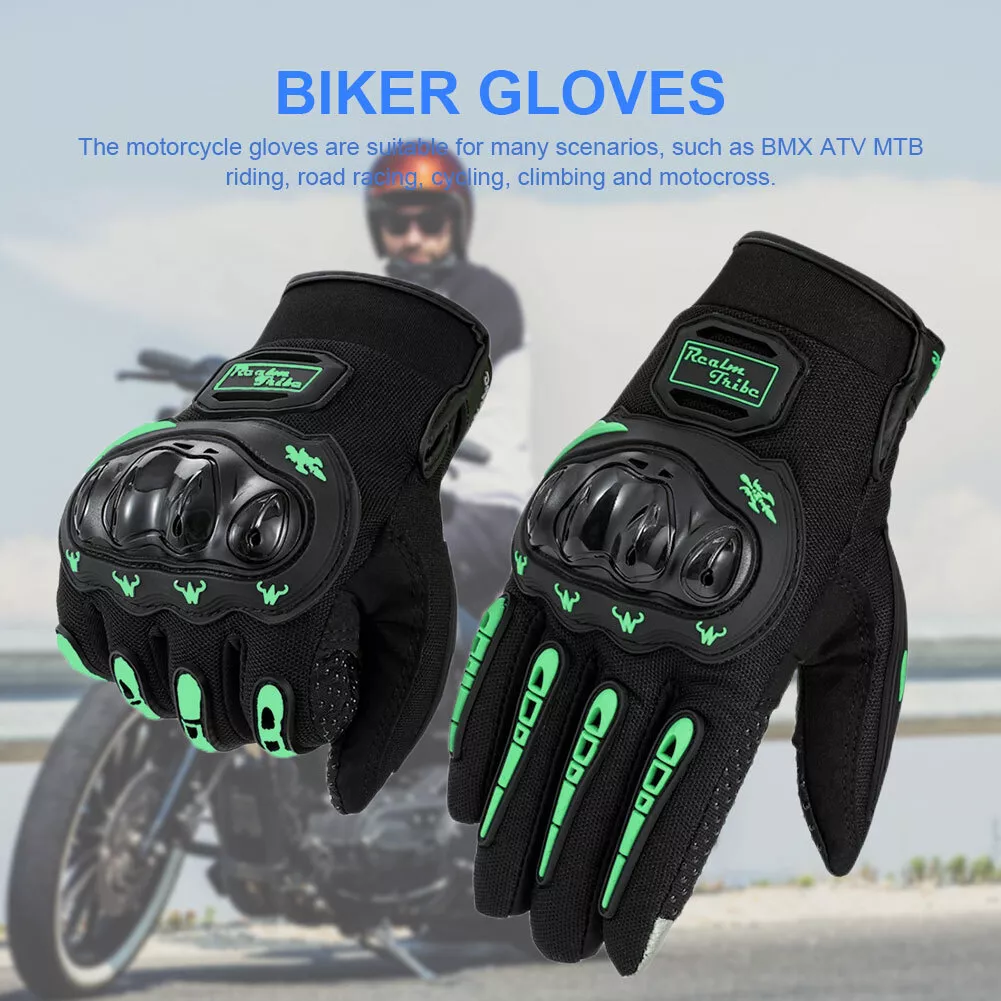 Green motorcycle best sale gloves