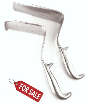 St. Marks Pelvic Retractor With Lip & Without Lip Surgical German Stainless-2PCs