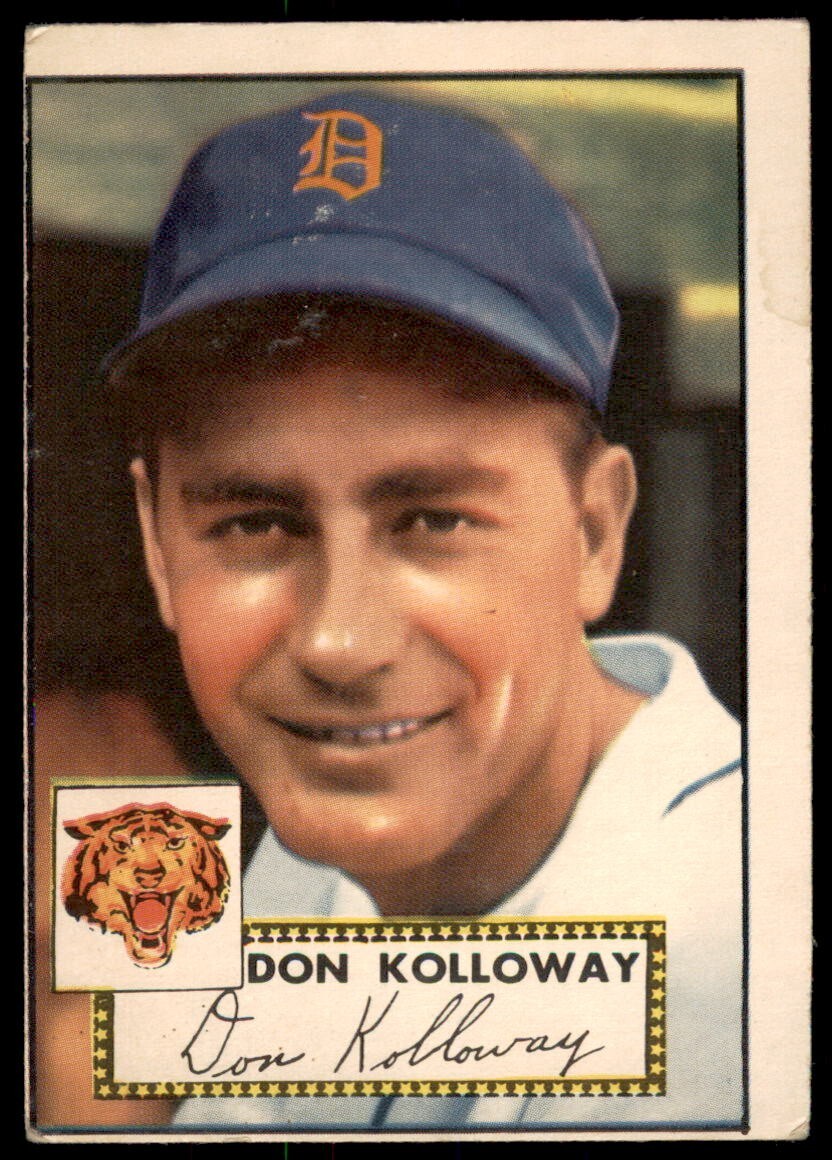 Don Kolloway #104 Baseball Cards 1952 Topps trading card — raw and PSA graded price guide