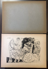 Pablo Picasso Stampa Serie 347 incisioni erotiche 26.4.68 III Dim: 27,4x20,0 cm