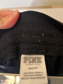 Women's Black Pink Victoria Secret Joggers Sz M