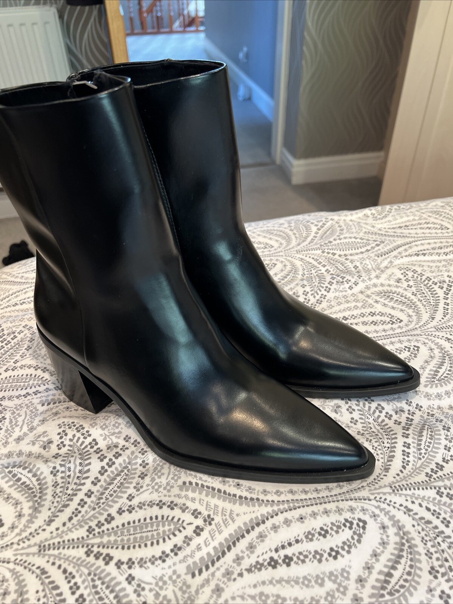 H&M Black Style Cowboy Boots Size
