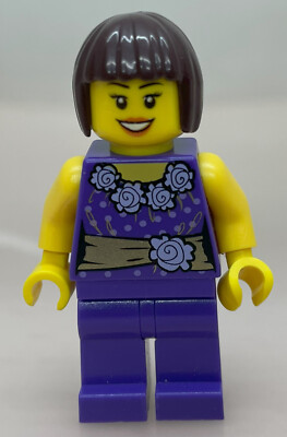 LEGO  -Minifigur Frau mit Bob-Cut aus Set 40120 Valentine's Day Dinner - hol053