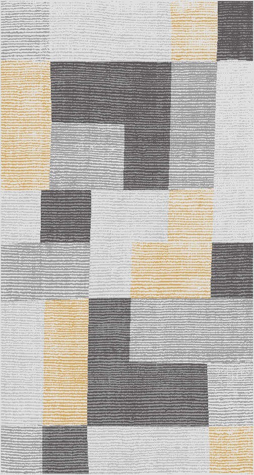Tapis multicolore moderne de grand salon aux motifs abstraits pour une déco cosy