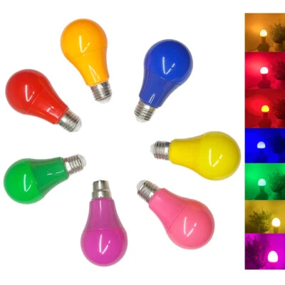 9 Colors LED Lamp Bulb Non-dimmable AC 220V Pear Bulbs for Festoon String Lights - image 1 of 4