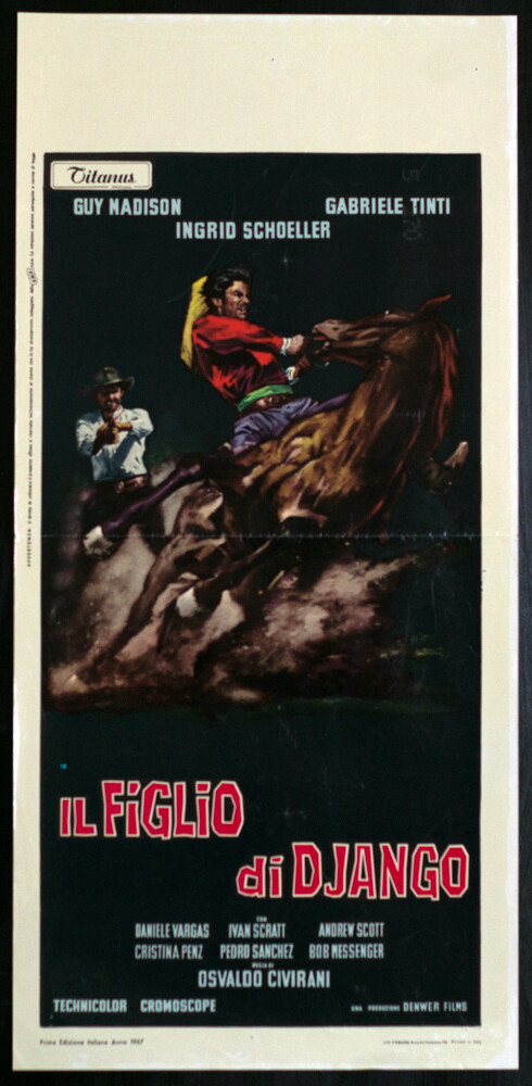 Locandina originale film Il figlio di Django (1967) - Regia di Osvaldo Civirani