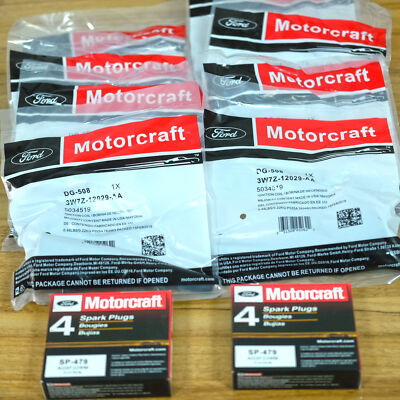 8pcs OEM Motorcraft Ignition Coil DG508 &Spark Plug SP479 For Ford F150 4.6 5.4L