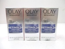Olay Regenerist 0.5 oz Retinol 24  Peptide Night Face Moisturizer - Lot of 3