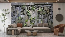 3D Rock Stacked Background Wallpaper Wall Mural Removable Self-adhesive Sticker7