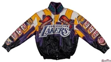 Lakers Jeff Hamilton Signed 2000 Championship Leather Jacket 💥 Authentic Large