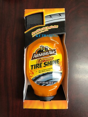 ARMOR ALL Extreme TIRE SHINE GEL Lasting Wet-Black Shine + Precision Applicator