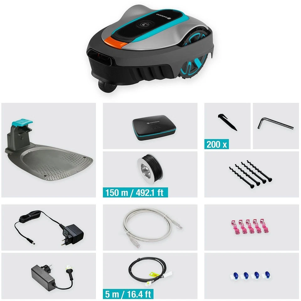 GARDENA Mähroboter smart SILENO city 400 m² KI-Technologie APP GPS inkl. Zubehör - Bild 2 von 4