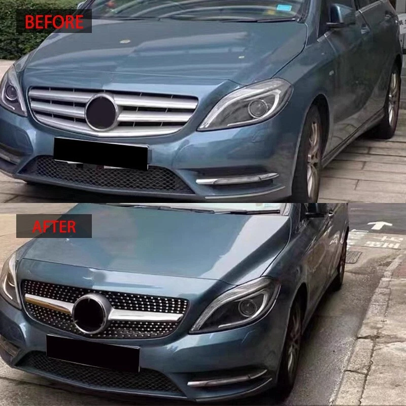 Fit for Mercedes-Benz W246 B-Class 2012-2014 Diamond Car Front Bumper Grille - Image 3 of 4