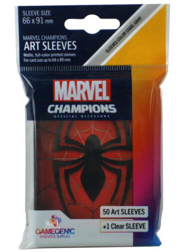 Marvel Champions The Card Game Spider-Man Art Sleeves LCS LCG 51er Pack Neu