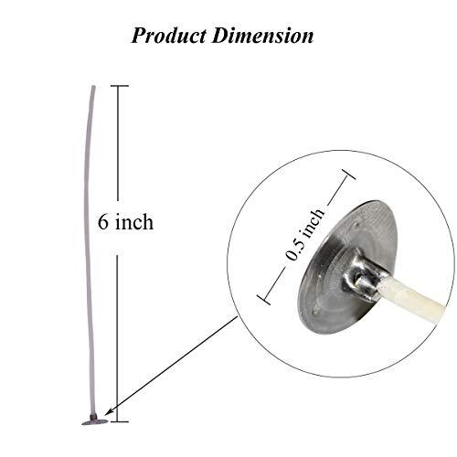 100 Candle Making Wicks Cotton Prewaxed Tabbed Homemade Candles Slow