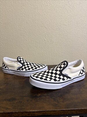 Checkerboard Slip Black And White Checkered Vans Lace Up Vans
