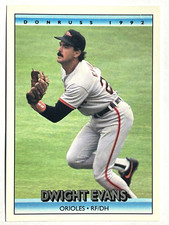 DWIGHT EVANS Baltimore Orioles, Red Sox 1992 Donruss Baseball Card #502