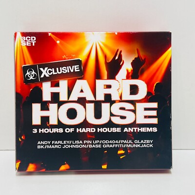 3 CD - Hard House - Xclusive - 3 hours of Hard House Anthems - GUT   #5234