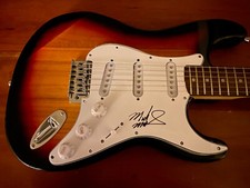 Mick Mars signed guitar Motley Crue Proof
