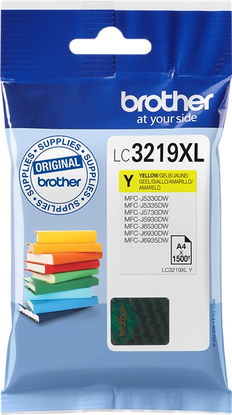 Original Brother LC-3219XL Tintenpatrone Gelb Lc 3219XLY Tinte Drucker Mfc-image