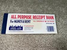 All Purpose Rent Receipt Books 100 Originals