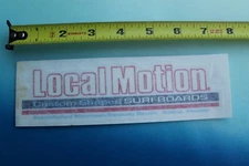LOCAL MOTION Custom Shape Surfboards Hawaii Vintage Surfing Sticker Window DECAL