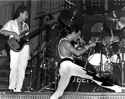 FREDDIE MERCURY PHOTO JOHN DEACON QUEEN 1984 UNIQUE UNRELEASED IMAGE 12 INCH 