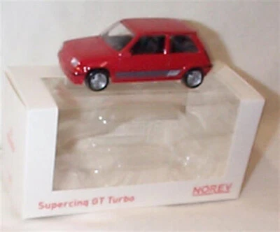 Renault 5 SuperCinq Gt turbo in Red 1988 1-43 scale new in box Norev