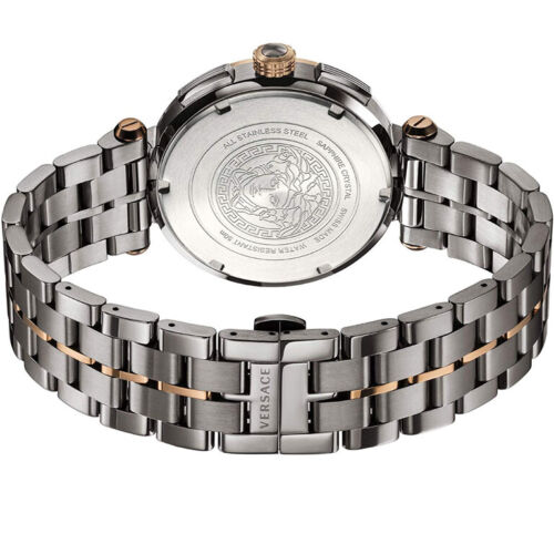 Versace VE1D02023 Aion Chronograph grau bronze Edelstahl Armband Uhr Herren NEU - Bild 3 von 8