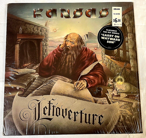 KANSAS Leftoverture LP Vinyl Original Vintage 1976 Hype Sticker Cellophane Exc. - Picture 2 of 13