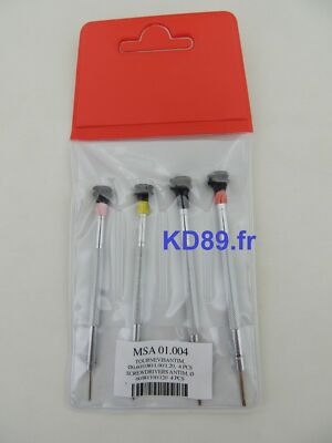 Horotec 01.004 4er Set Antimagnetische Präzisionsschraubendreher