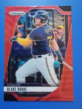 Blake Burke 2025 Panini Prizm Red Wave Rookie Baseball Card #189