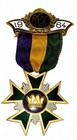 Rex 1964 Mens Member Ducal Badge Pin New Orleans Mardi Gras Krewe Favor Box Rare — photo 1