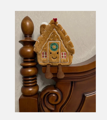 Jelly Cat Fun Christmas Gingerbread House Plush Toy Soothing Doll