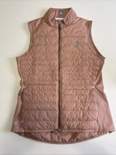 PETER MILLAR WOMEN'S QUILTED GOLF VEST MEDIUM CAMEL NEW -CLUB LOGO-