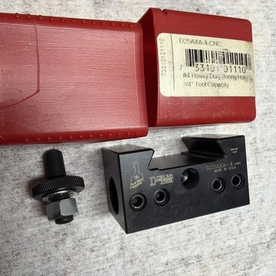 Dorian D25AXA-4-CNC Quick Change 3/4  Tool Capacity Boring Bar Tool Post Holder.