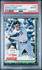 2019 Topps Holiday - Aaron Judge #HW148 Snowman in Background SP PSA 8 NM/MT