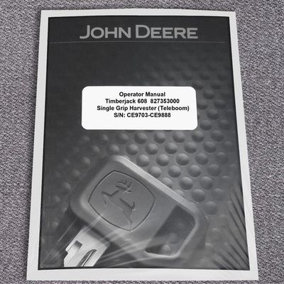 #ad John Deere 608 Tracked Harvester Owners Operators Manual 827353000 $60.86