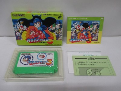 NES -- ROCKMAN 3 / Mega Man 3 -- Box. Famicom, JAPAN Game. Capcom. 10779