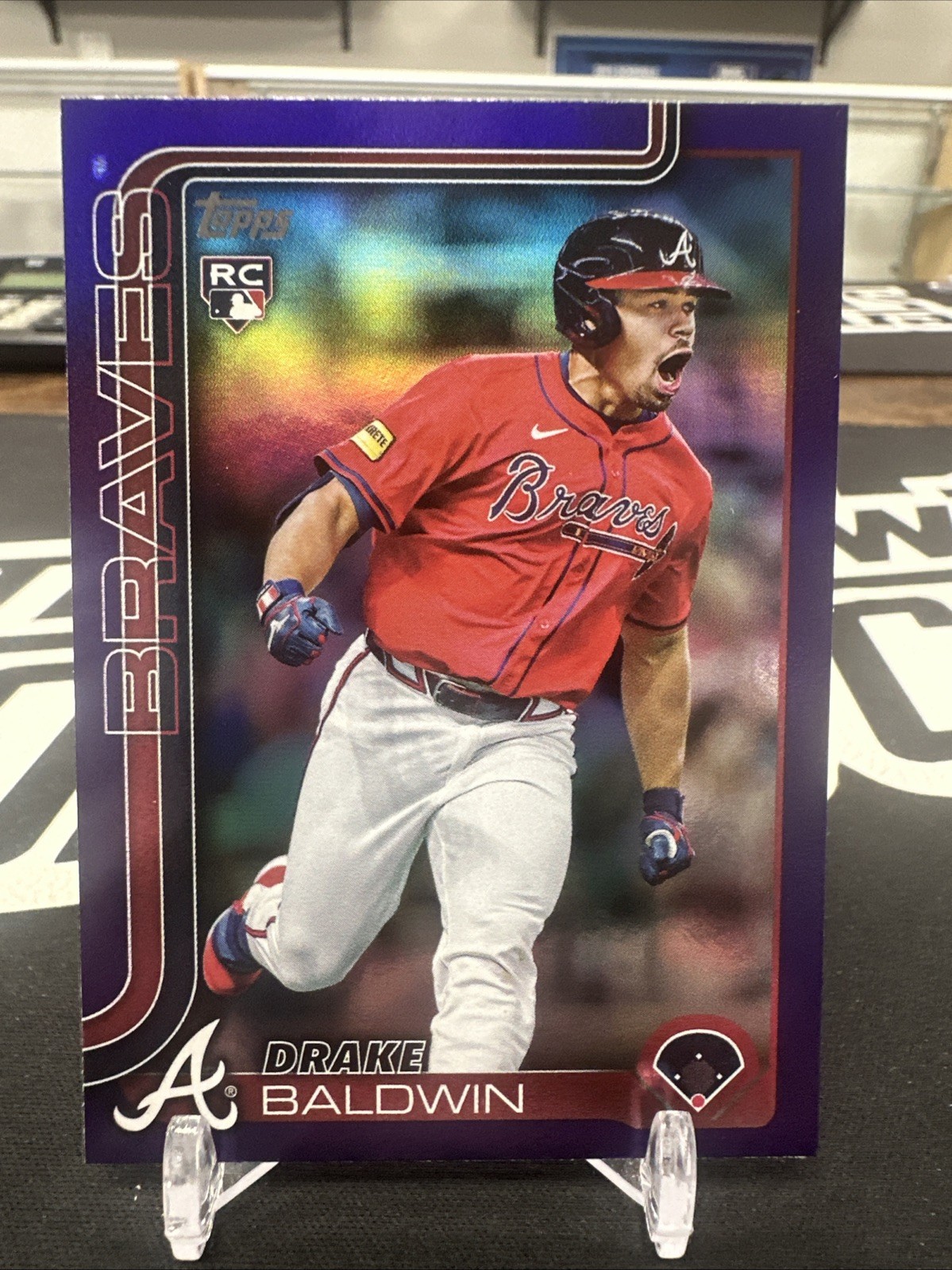 2025 Topps Update Drake Baldwin #US87 Purple Rainbow Parallel /250 - Braves RC